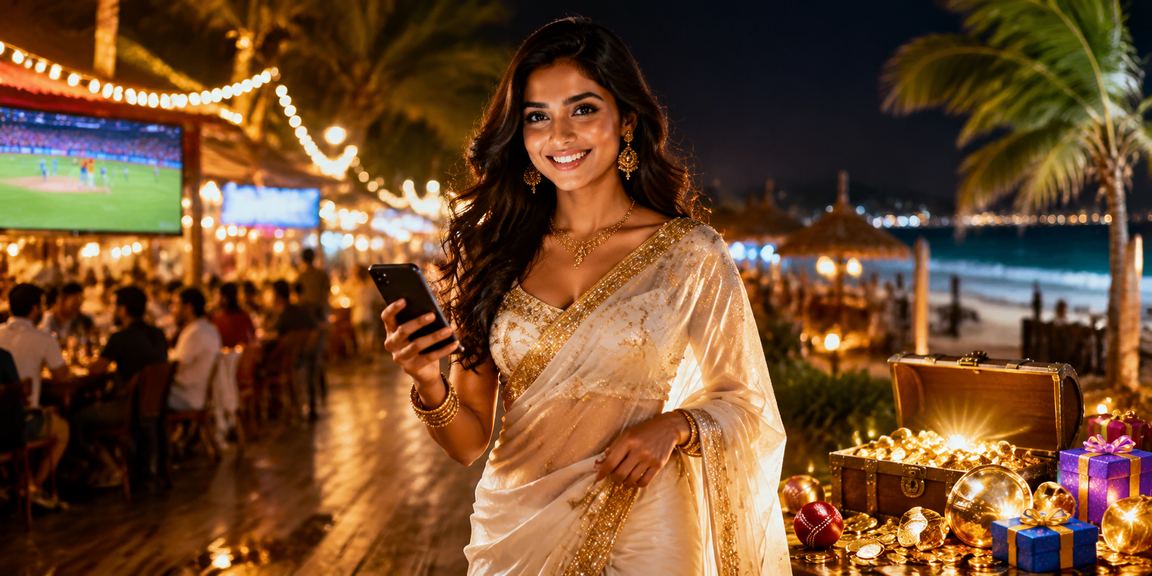 Cricket betting enthusiast watching live match on mobile